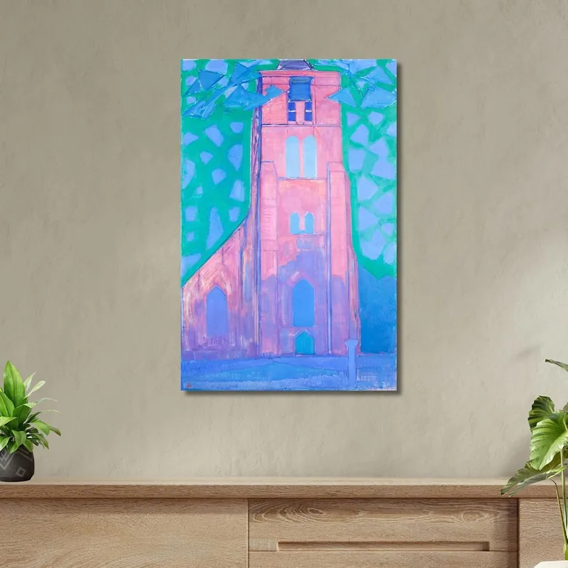 Torre De La Iglesia En Domburg Piet Mondrian