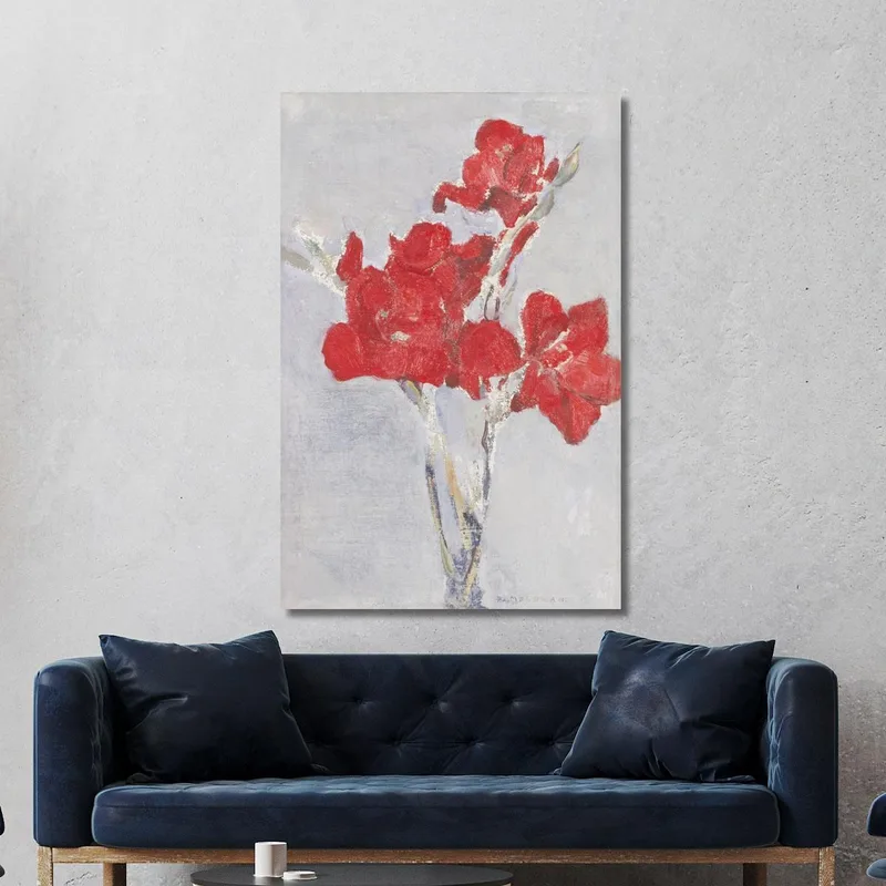 Gladioli Rossi Piet Mondrian