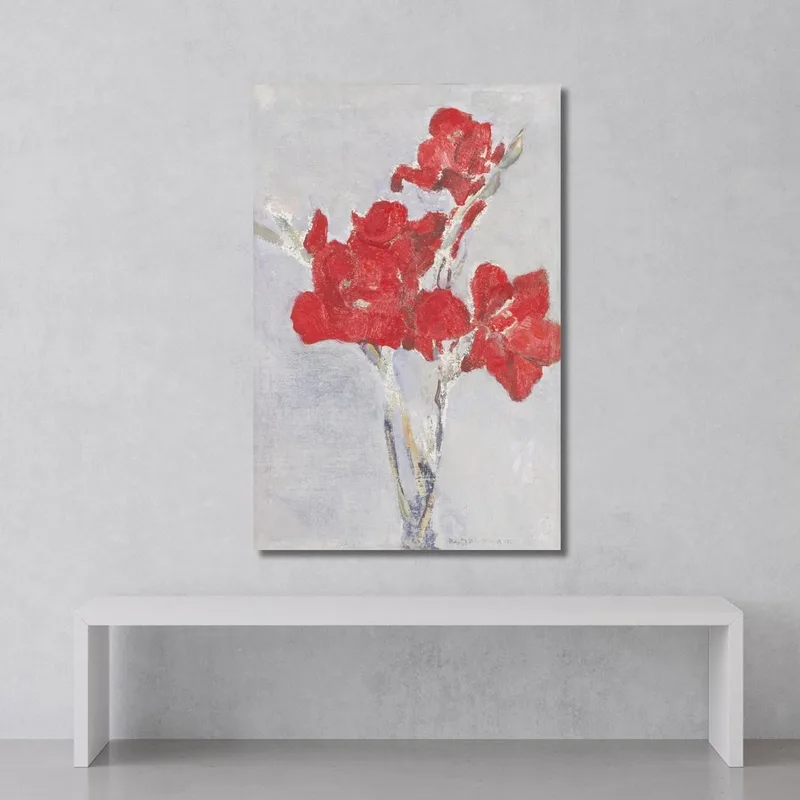 Gladioli Rossi Piet Mondrian