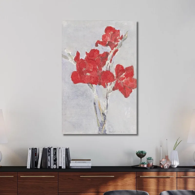 Gladioli Rossi Piet Mondrian