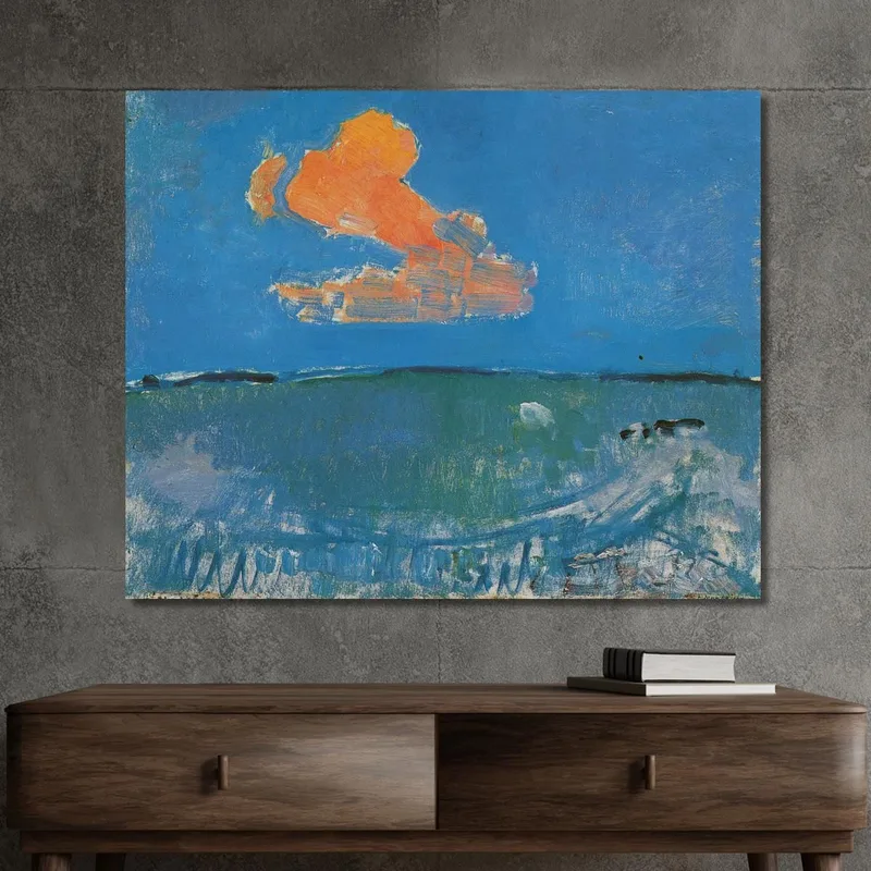 La Nube Roja Piet Mondrian
