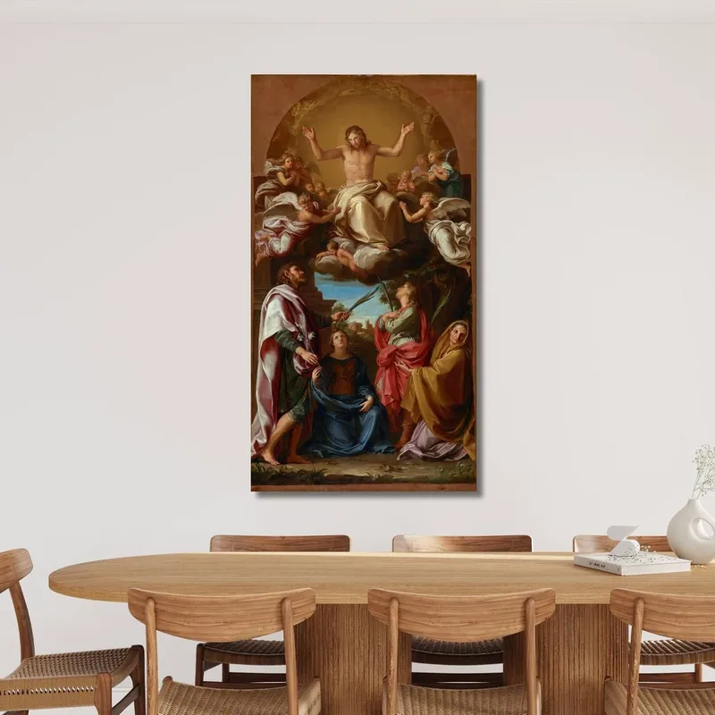 Cristo En Gloria Con Los Santos Celso Julián Marcionilla Y Basilisa Pompeo Batoni