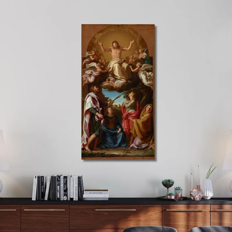 Cristo En Gloria Con Los Santos Celso Julián Marcionilla Y Basilisa Pompeo Batoni