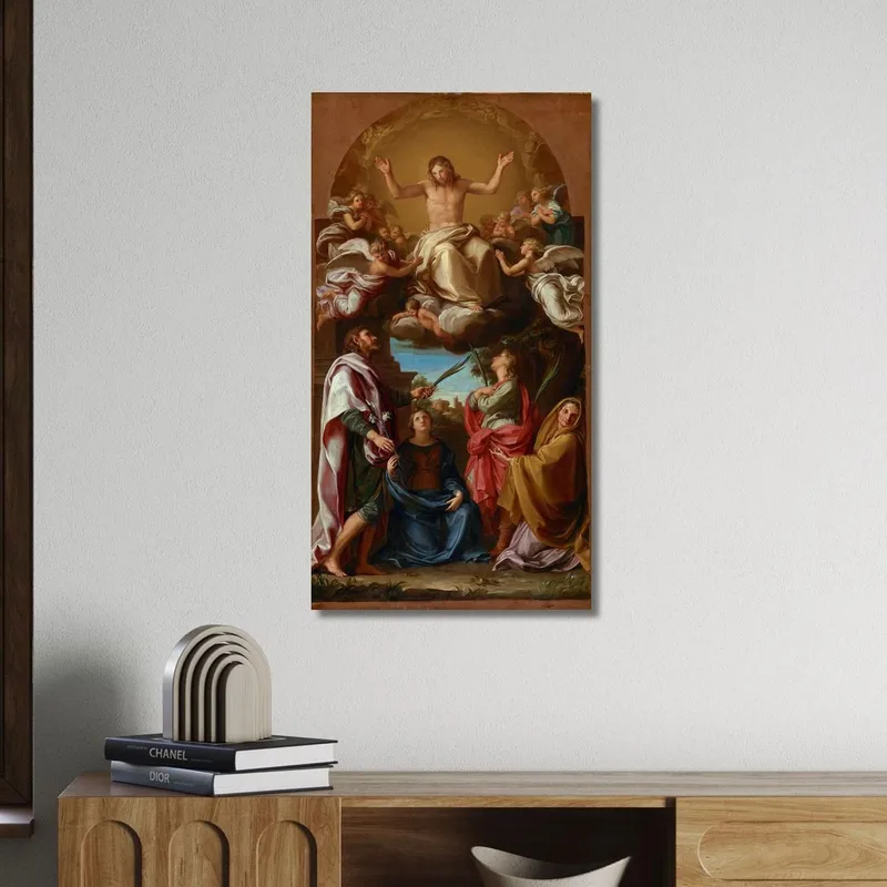 Cristo En Gloria Con Los Santos Celso Julián Marcionilla Y Basilisa Pompeo Batoni