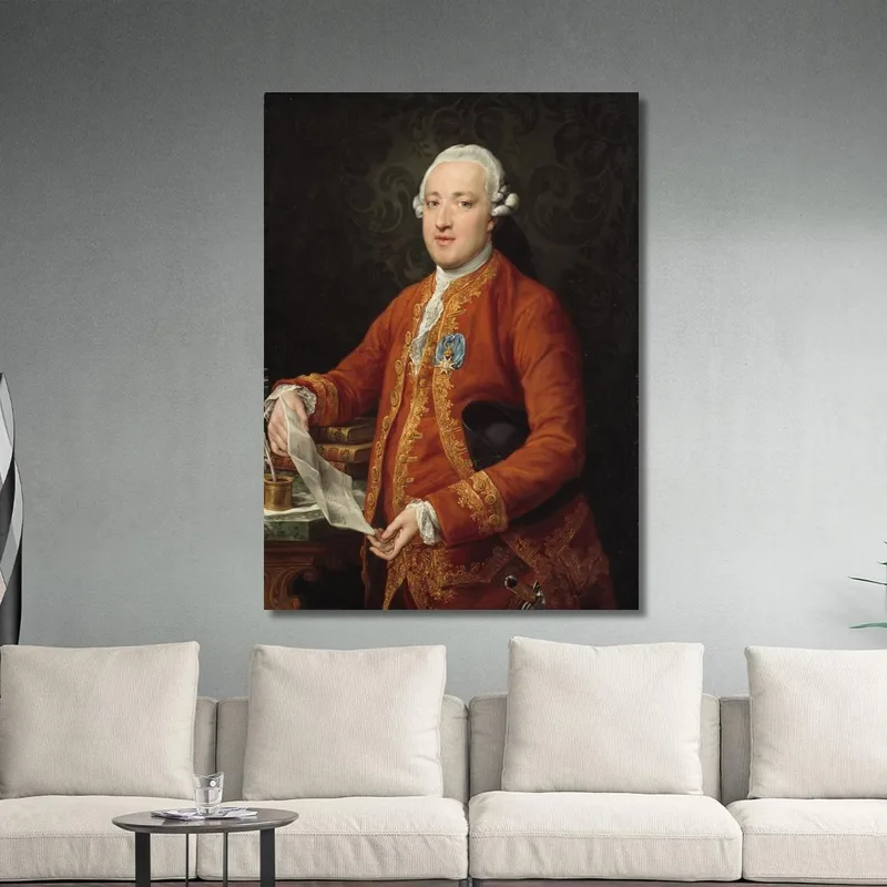 Don José Moñino Y Redondo Conde De Floridablanca Pompeo Batoni