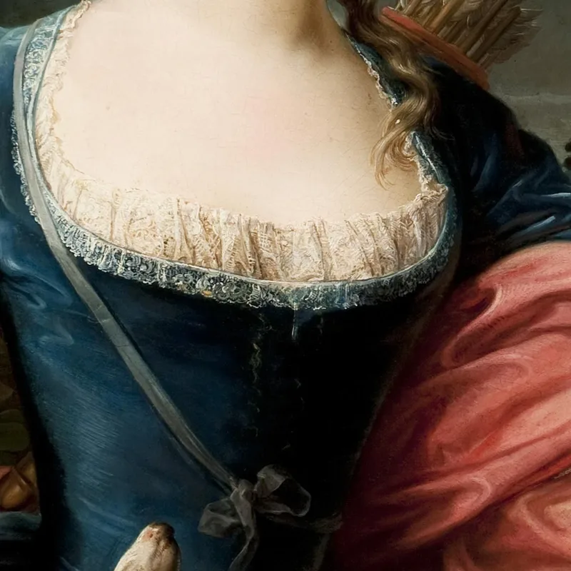 Retrato De Una Dama Como Diana La Cazadora Pompeo Batoni
