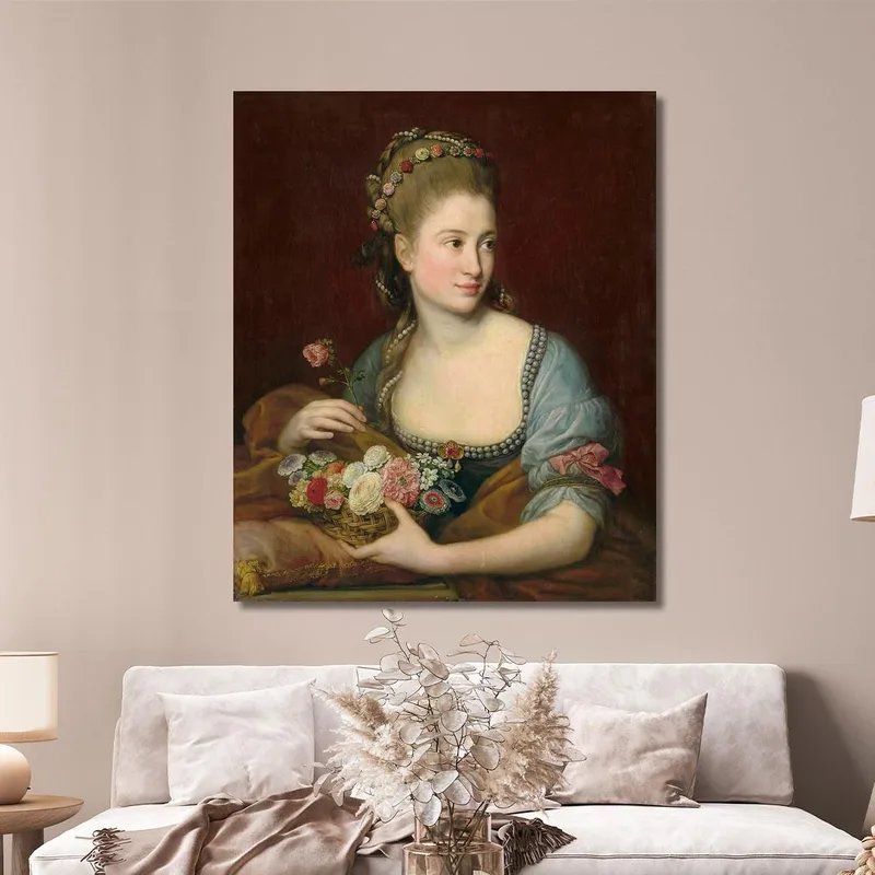 Portrait D'Une Dame En Flore Pompeo Batoni