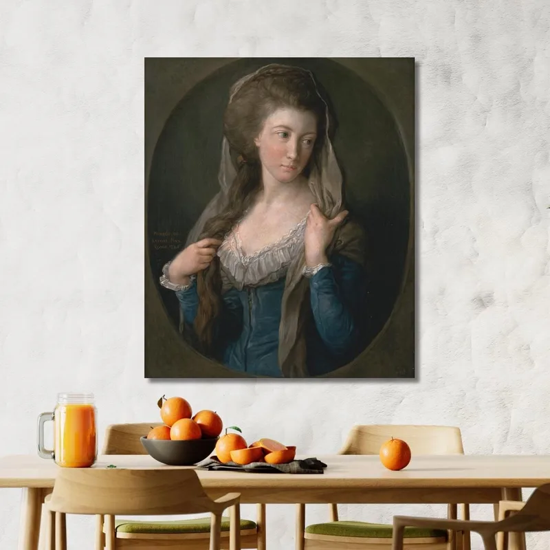 Retrato De Una Mujer Tradicionalmente Identificada Como Margarita Estuardo Lady Hippisley Pompeo Batoni