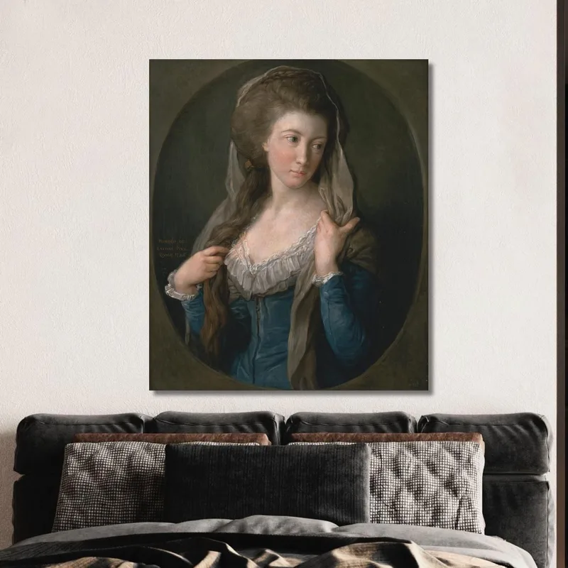 Retrato De Una Mujer Tradicionalmente Identificada Como Margarita Estuardo Lady Hippisley Pompeo Batoni