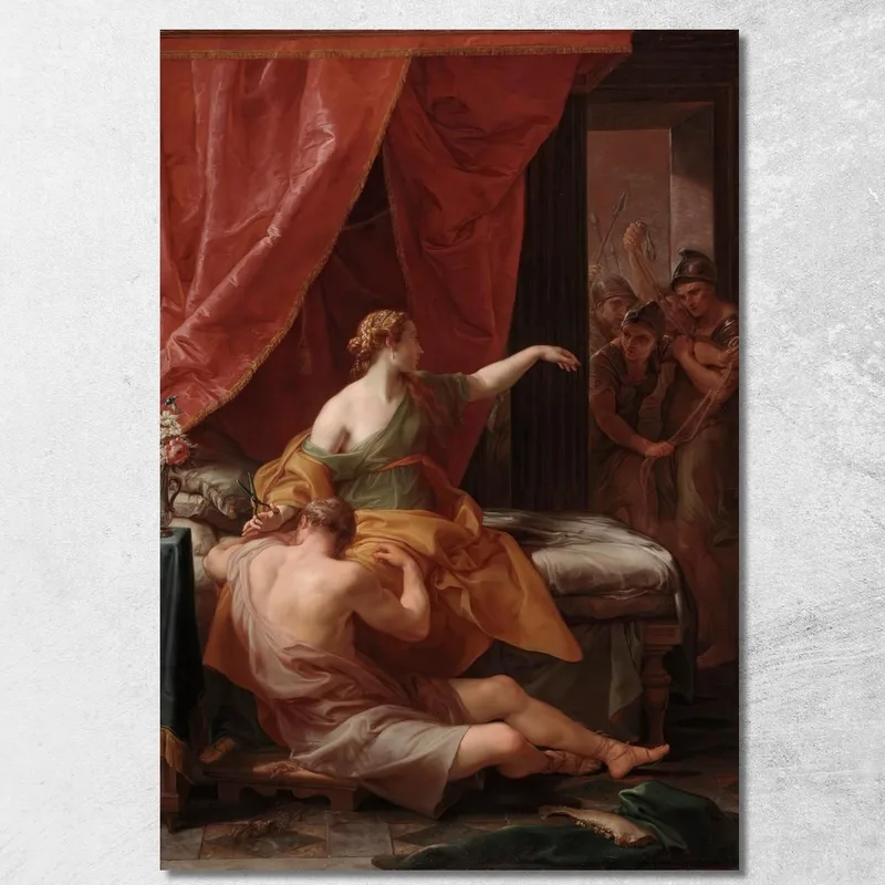 Sansone E Dalila Pompeo Batoni quadro stampa su tela