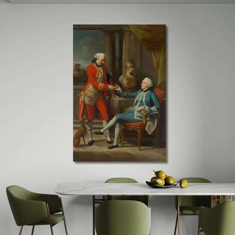 Sir Sampson Gideon Et Un Compagnon Non Identifié Pompeo Batoni