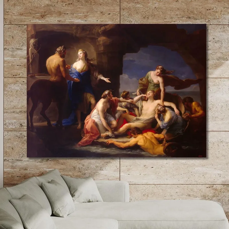 Tetis Toma A Aquiles Del Centauro Quirón Pompeo Batoni