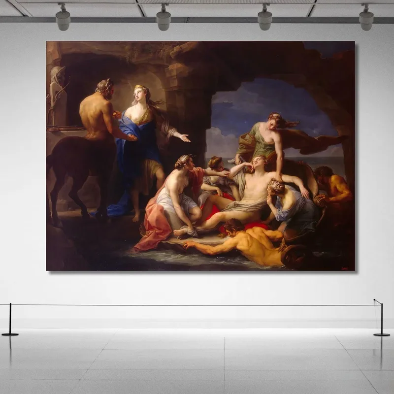 Tetis Toma A Aquiles Del Centauro Quirón Pompeo Batoni