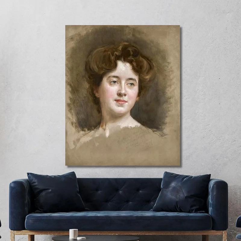Una Giovane Bellezza Raimundo de Madrazo y Garreta quadro stampa su tela