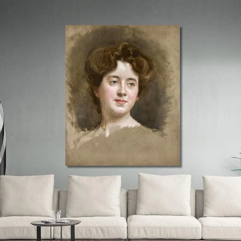 Una Giovane Bellezza Raimundo de Madrazo y Garreta quadro stampa su tela