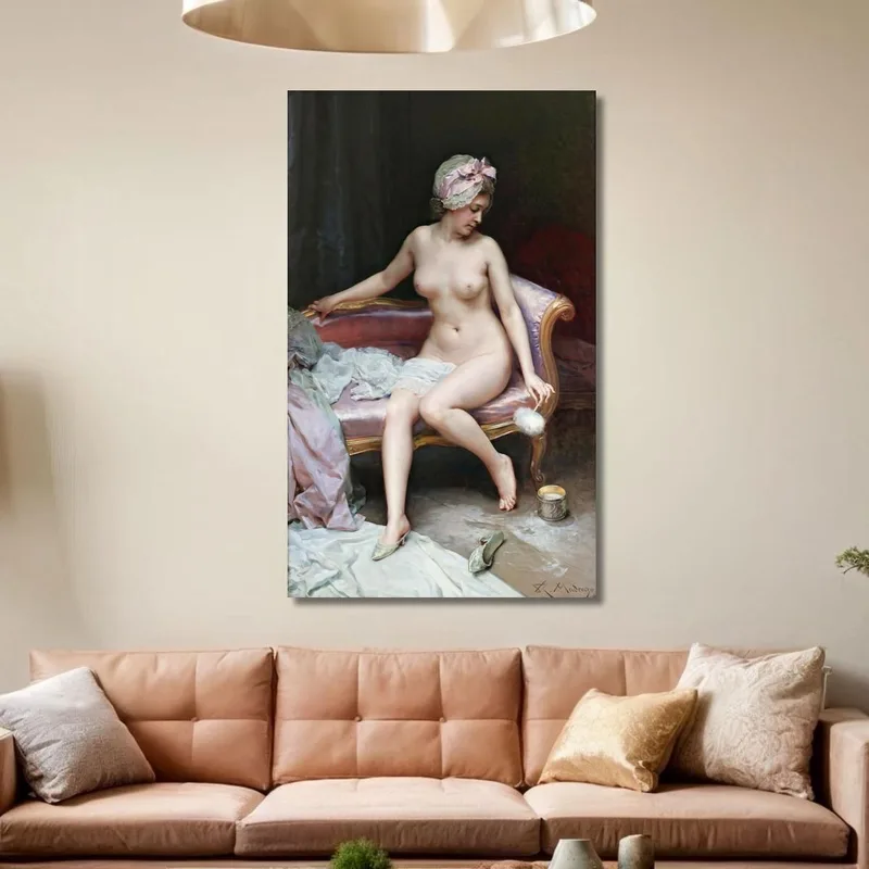 Después Del Baño Desnudo De Mujer Raimundo de Madrazo y Garreta