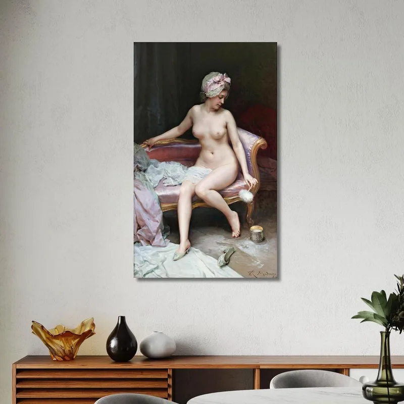 Después Del Baño Desnudo De Mujer Raimundo de Madrazo y Garreta