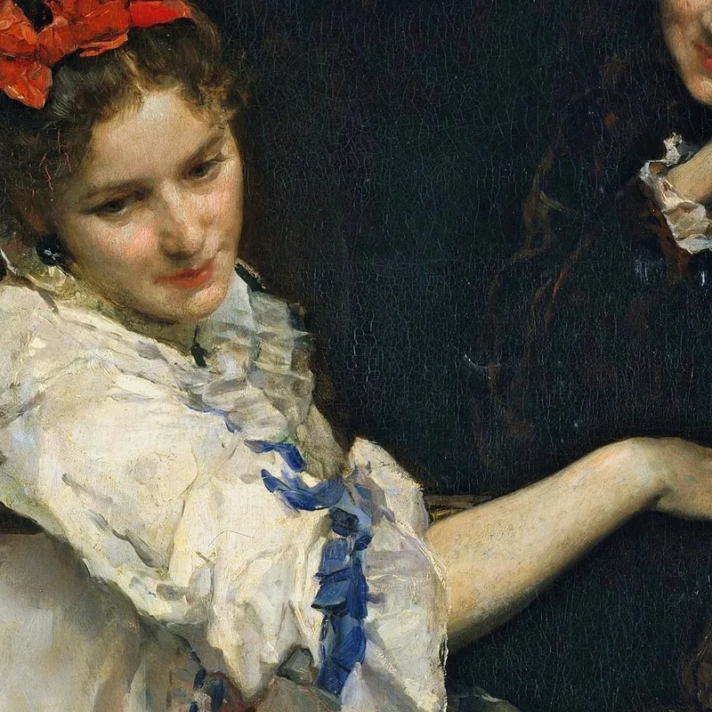 Chicas En Una Ventana Raimundo de Madrazo y Garreta