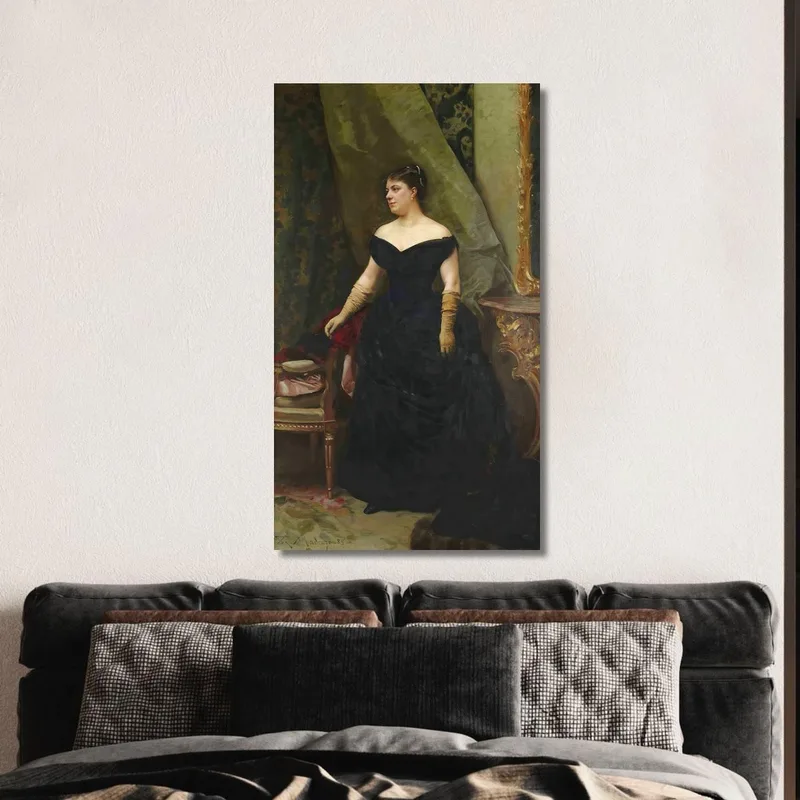 Retrato De La Sra. Isaac Hirsch Kann De Soltera Koenigswarter Raimundo de Madrazo y Garreta
