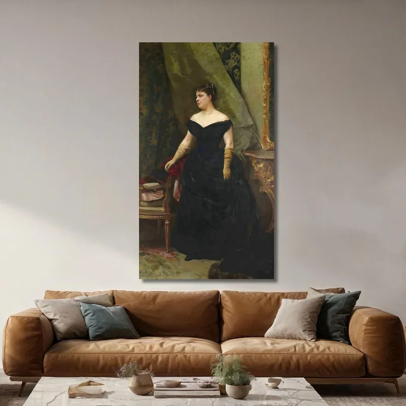 Retrato De La Sra. Isaac Hirsch Kann De Soltera Koenigswarter Raimundo de Madrazo y Garreta