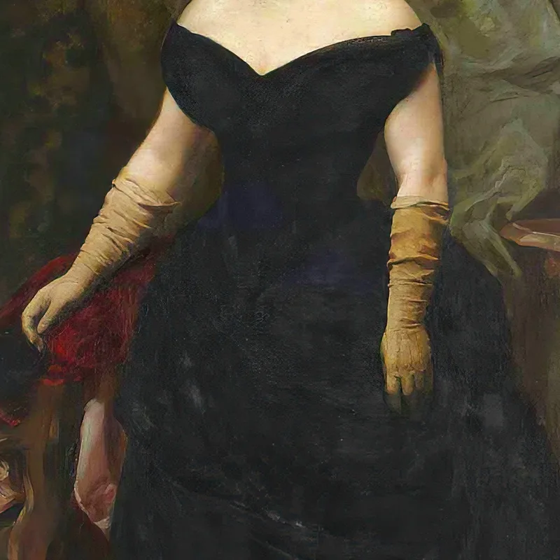 Retrato De La Sra. Isaac Hirsch Kann De Soltera Koenigswarter Raimundo de Madrazo y Garreta