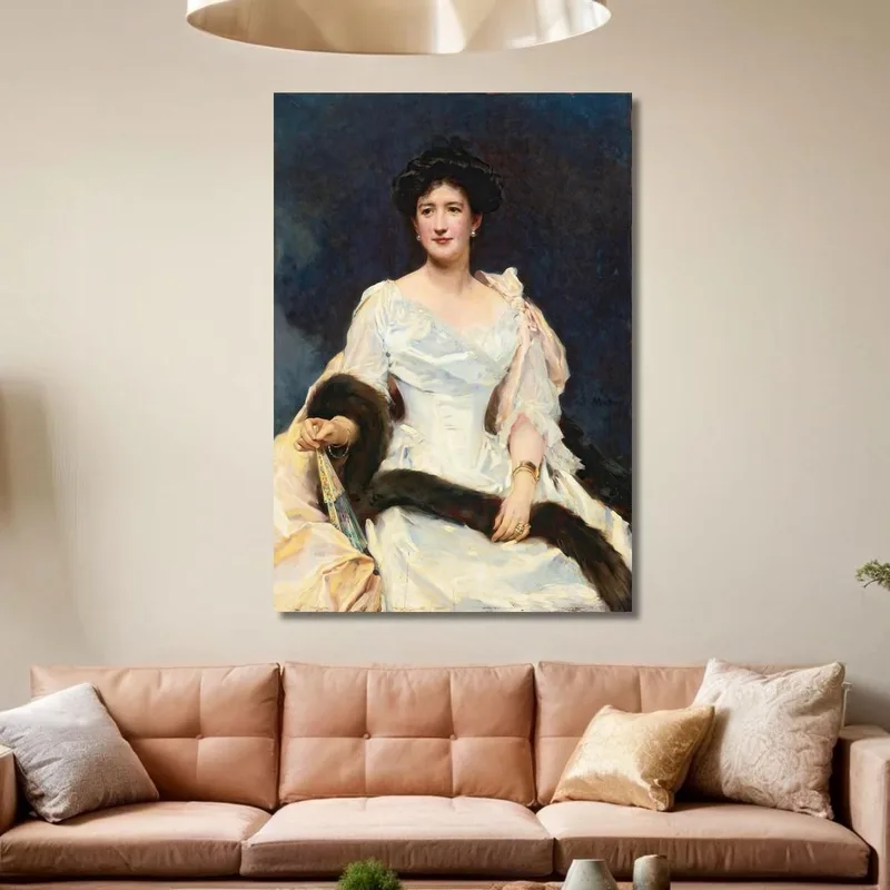 Ritratto Di Signora 2 Raimundo de Madrazo y Garreta quadro stampa su tela