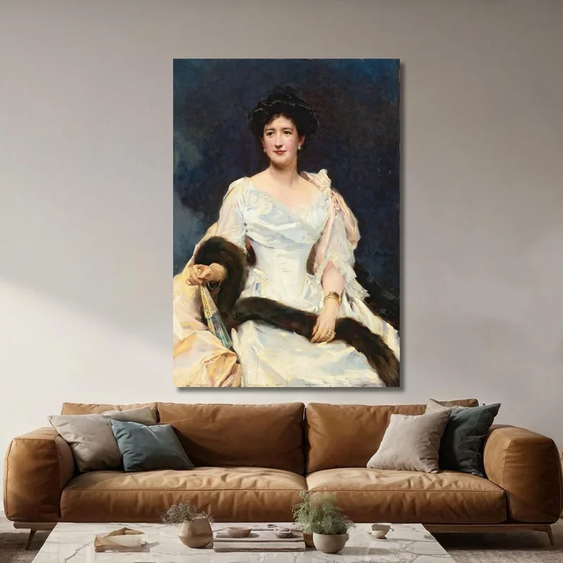 Ritratto Di Signora 2 Raimundo de Madrazo y Garreta quadro stampa su tela