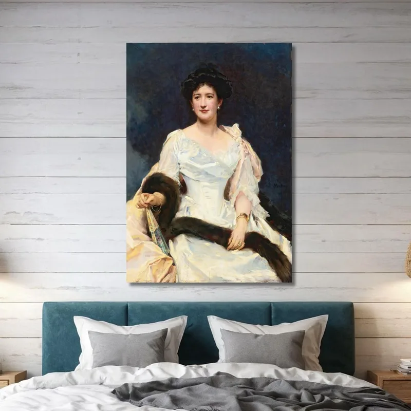 Ritratto Di Signora 2 Raimundo de Madrazo y Garreta quadro stampa su tela