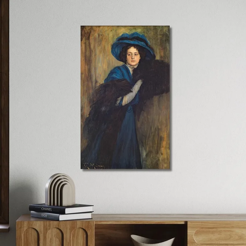 Ritratto Di Dama In Blu Raimundo de Madrazo y Garreta