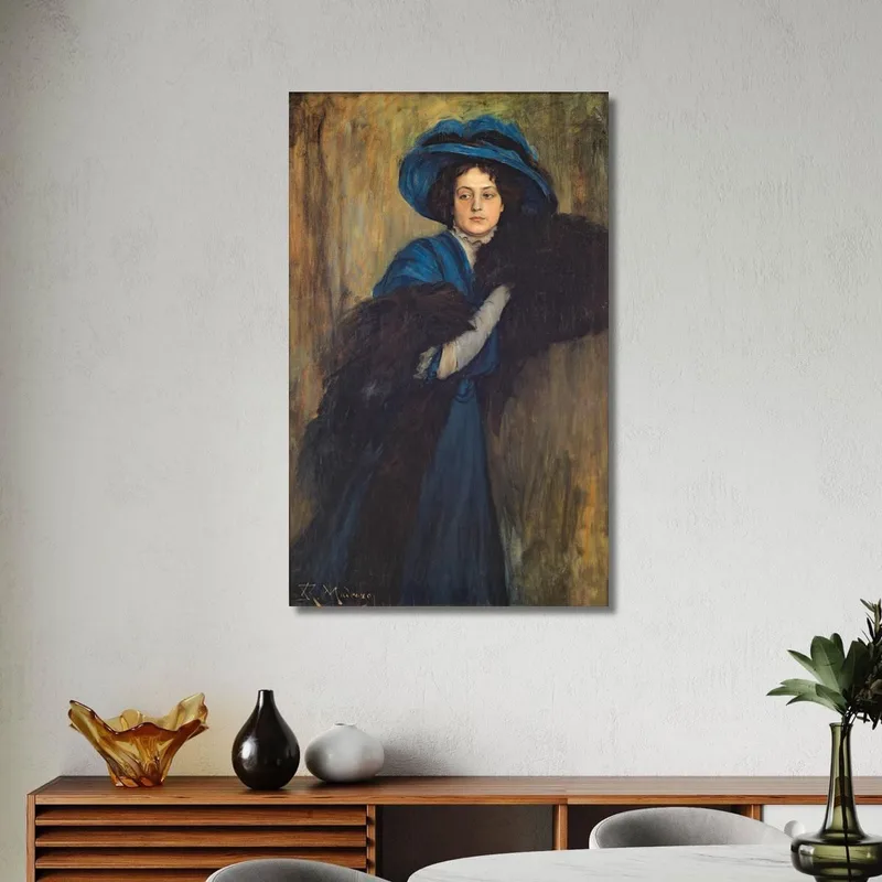 Ritratto Di Dama In Blu Raimundo de Madrazo y Garreta