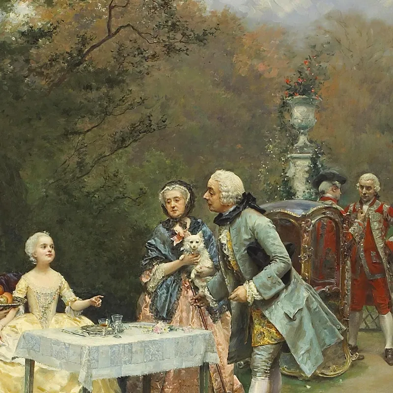 Princesse Dans Les Jardins De Versailles Raimundo de Madrazo y Garreta