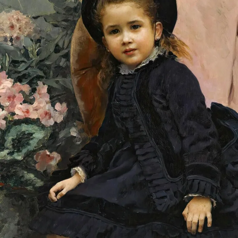 Retrato De Mercedes De Heeren Ritratto Di Mercedes De Heeren Raimundo de Madrazo y Garreta quadro stampa su tela