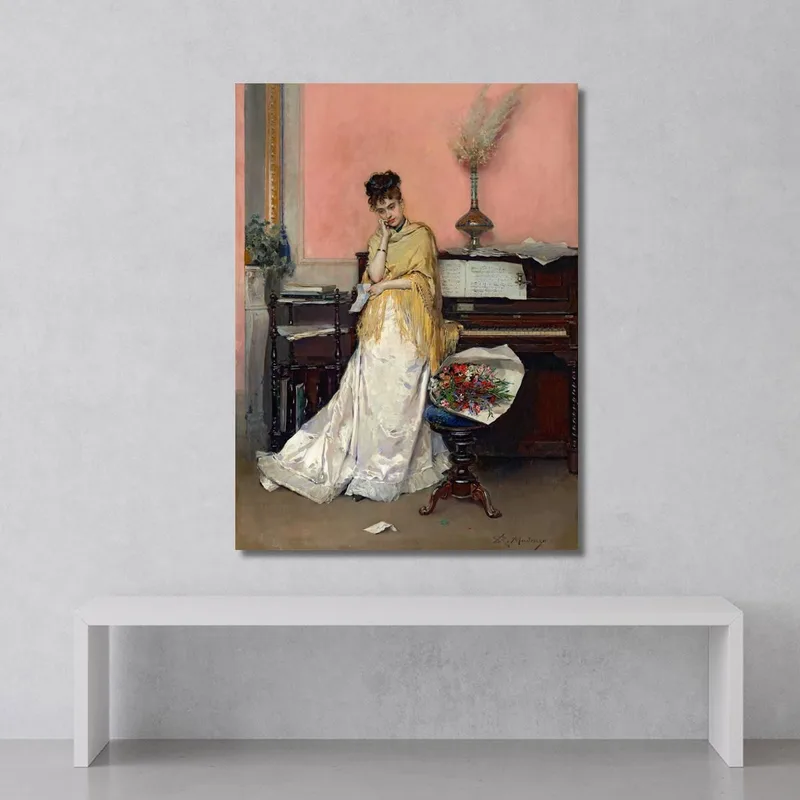 Fantasticheria La Lettera Raimundo de Madrazo y Garreta quadro stampa su tela