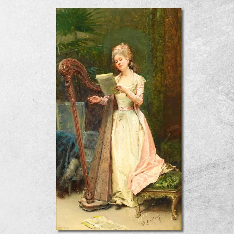 La Prova Raimundo de Madrazo y Garreta quadro stampa su tela