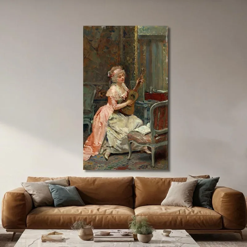 Femme Avec Une Guitare Raimundo de Madrazo y Garreta