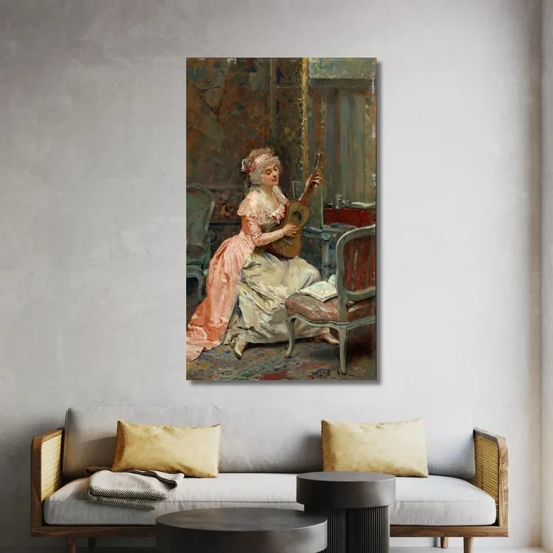 Femme Avec Une Guitare Raimundo de Madrazo y Garreta