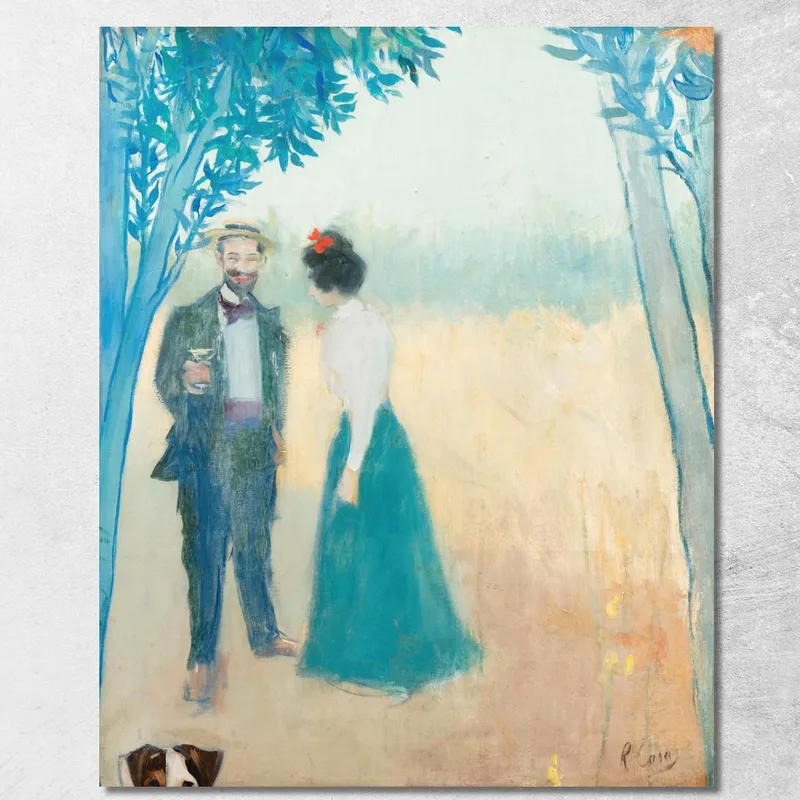 Una Coppia Ramón Casas quadro stampa su tela