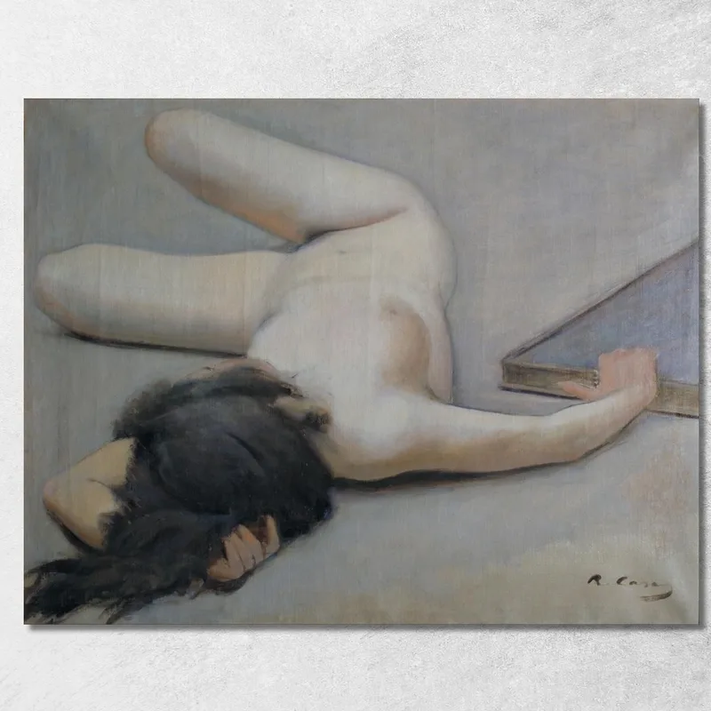 Nudo Femminile Ramón Casas quadro stampa su tela
