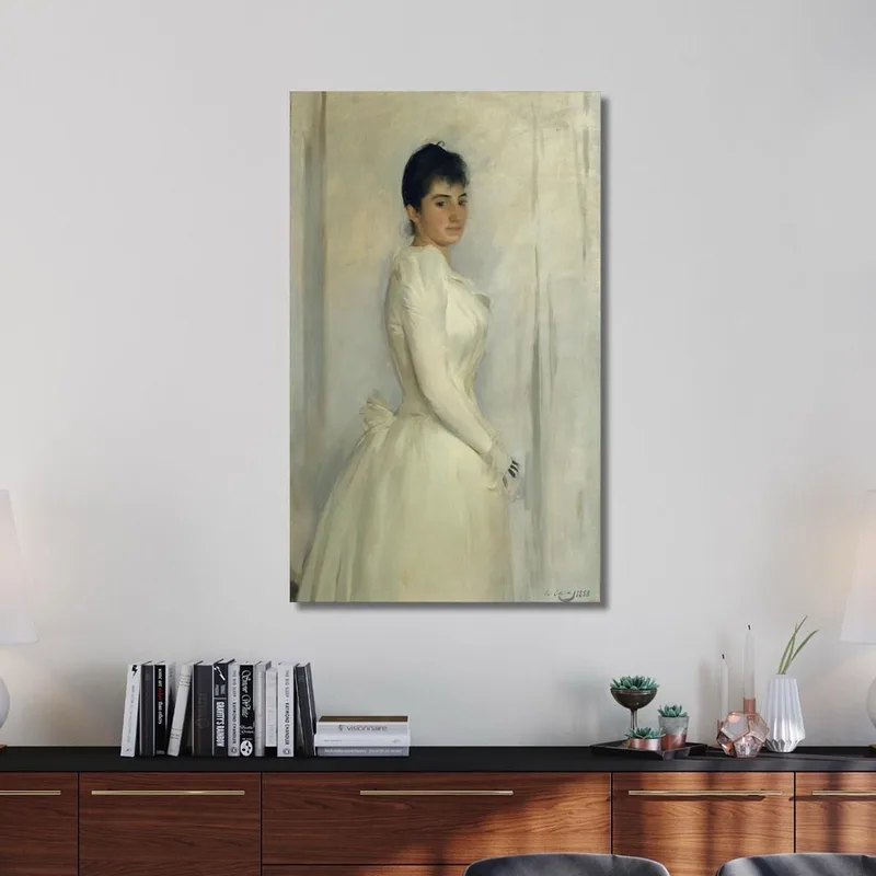 Portrait De Montserrat Carbó Ramón Casas