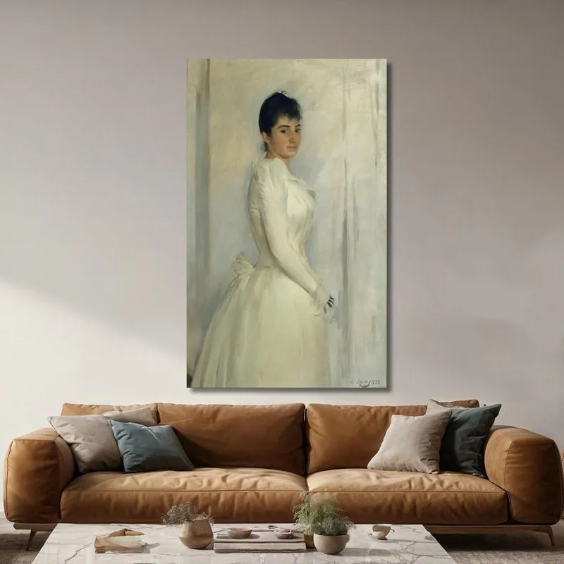 Portrait De Montserrat Carbó Ramón Casas