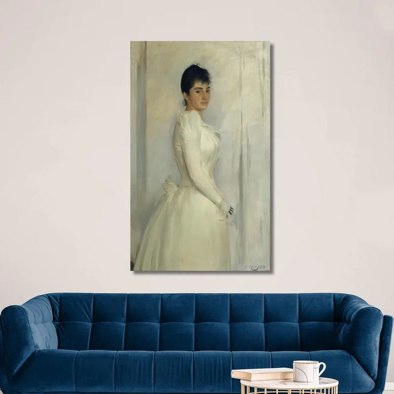 Portrait De Montserrat Carbó Ramón Casas