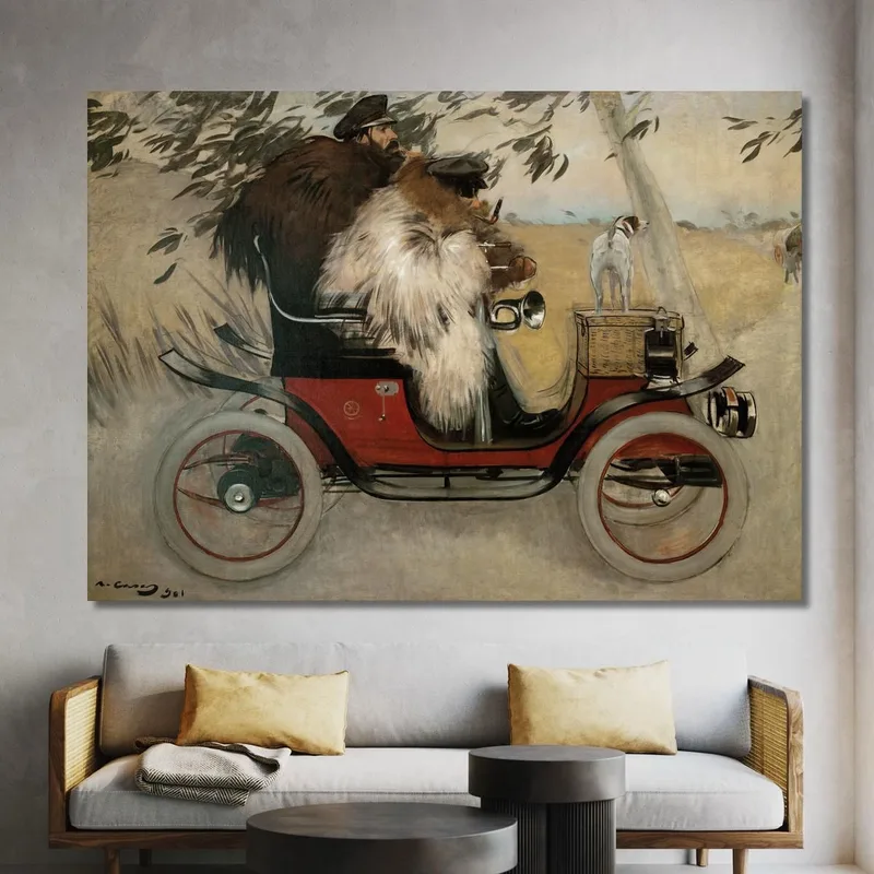 Ramon Casas Et Pere Romeu En Automobile Ramón Casas