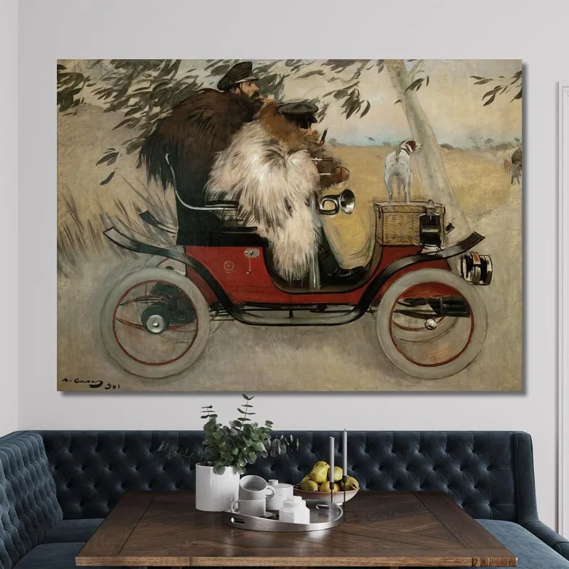 Ramon Casas Et Pere Romeu En Automobile Ramón Casas