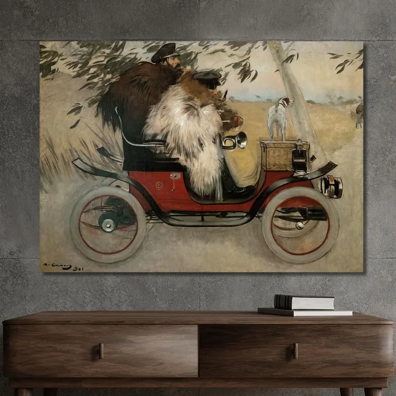 Ramon Casas Et Pere Romeu En Automobile Ramón Casas