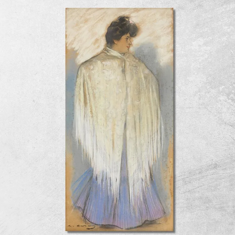 La Ballerina Di Flamenco Ramón Casas quadro stampa su tela
