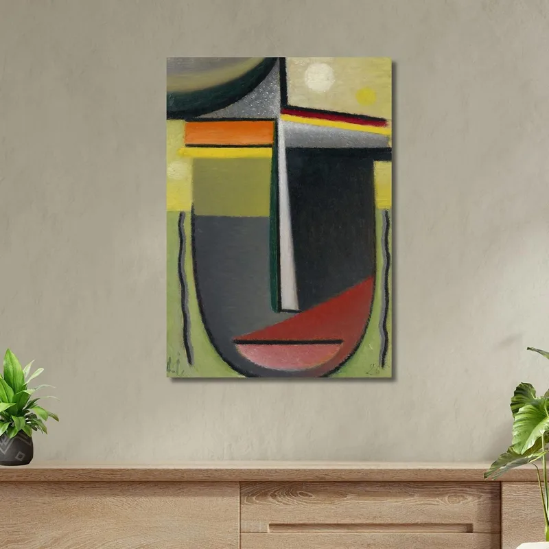 Abstract Head Inner Vision Green-Gold Alexej von Jawlensky