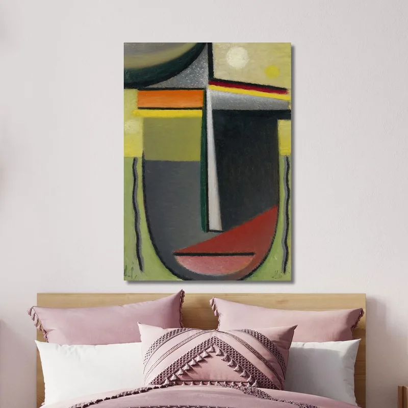 Abstract Head Inner Vision Green-Gold Alexej von Jawlensky