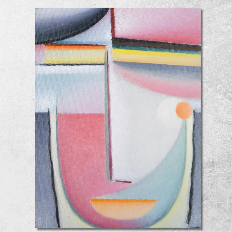 Sinfonia Capa Astratta In Rosa Alexej von Jawlensky quadro stampa su tela