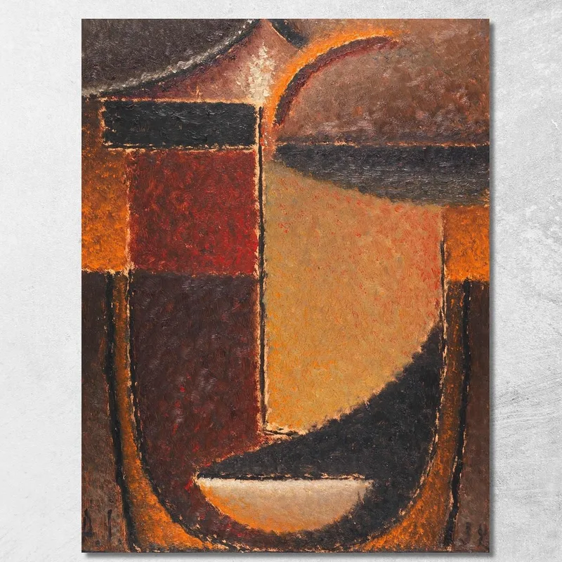 Testa Astratta Oriente Braci Trattenute Alexej von Jawlensky quadro stampa su tela