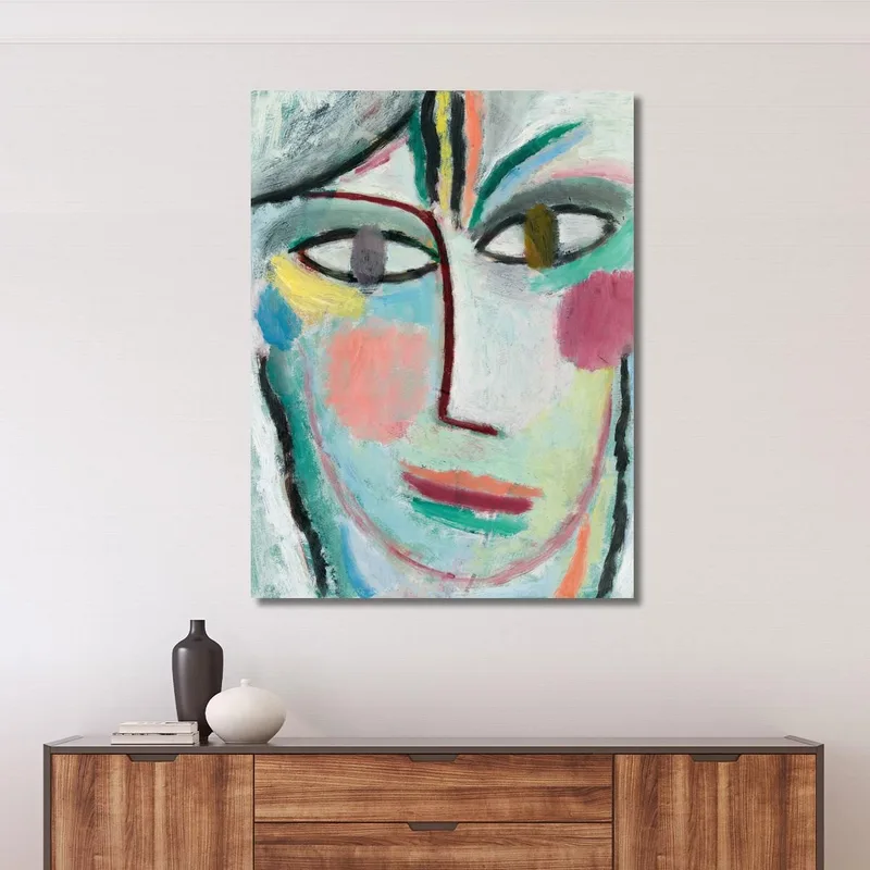 Kopf Einer Frau Femina Alexej von Jawlensky